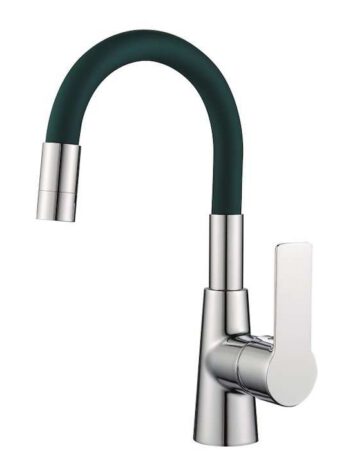 Inter Ceramic slavina za umivaonik alisado + set za ugradnju zinc/mesing kromirana/siva