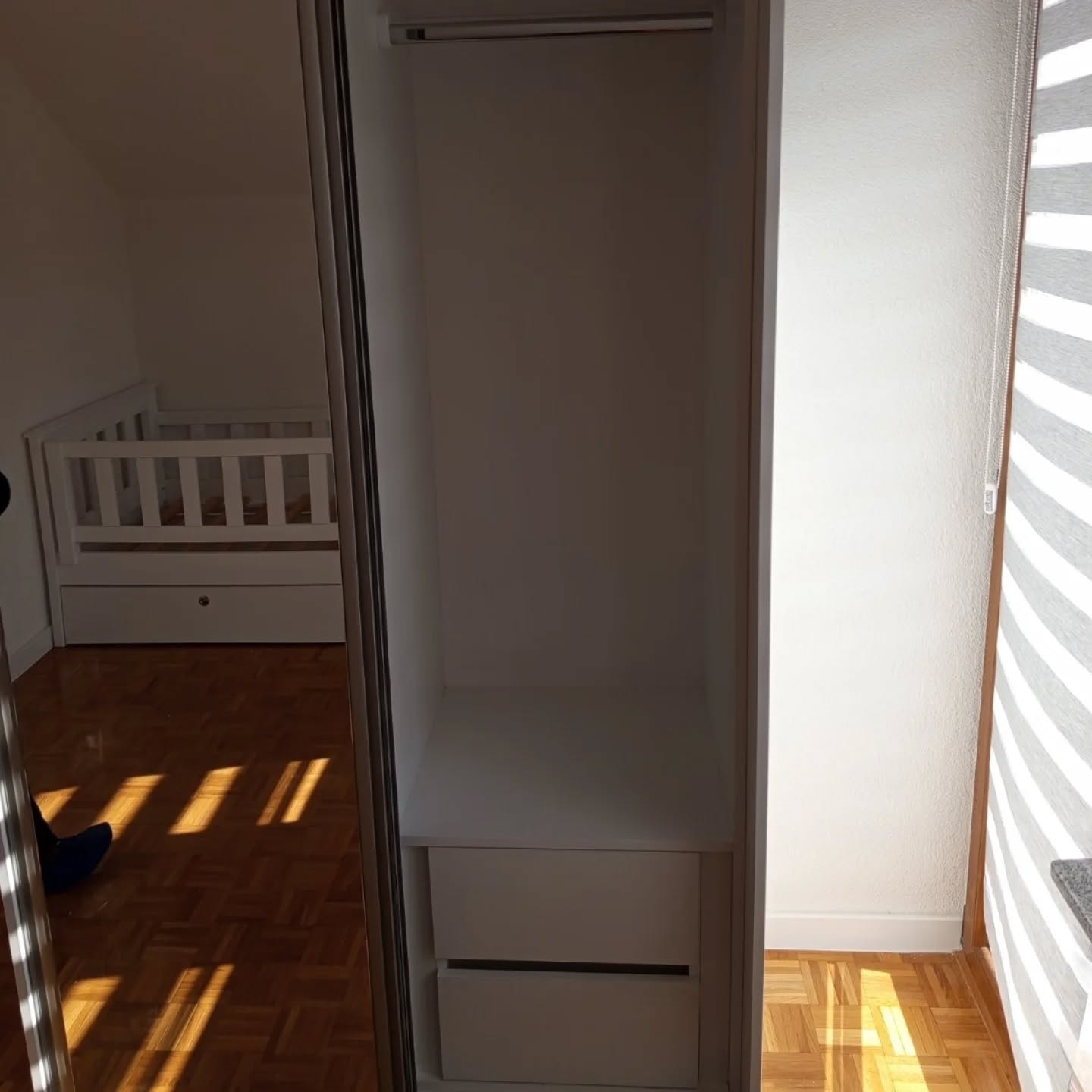 Ormar klizni po mjeri bijeli - Image 2